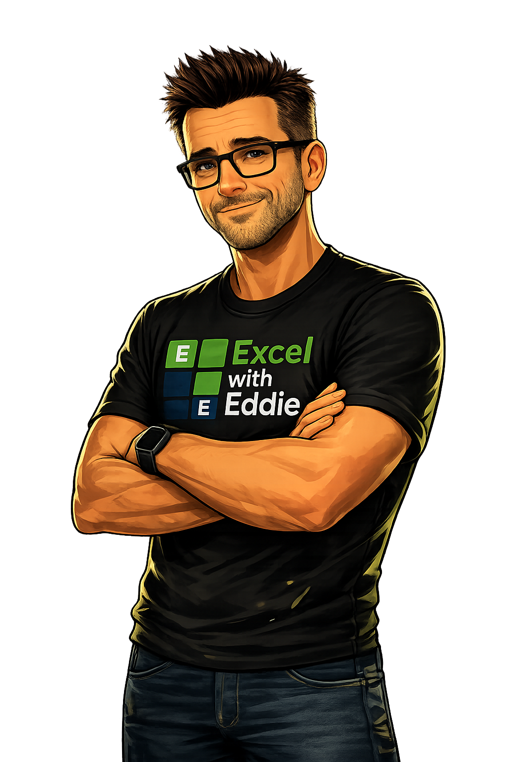Excel with Eddie character