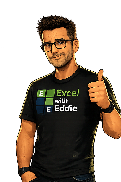 Excel with Eddie logo
